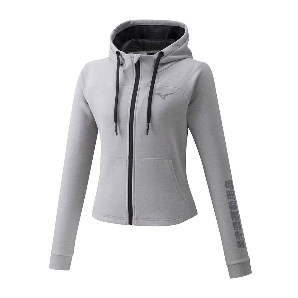 Mizuno Women's Hoodies Grey Zip Hoody Apparel - K2GC020406